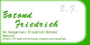 botond friedrich business card